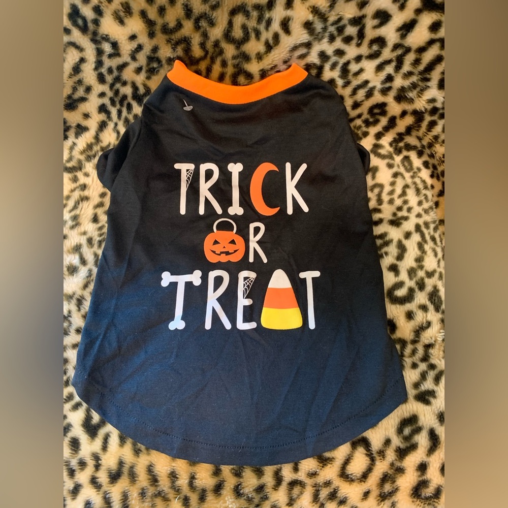 🎃 trick or Treat Pet Tee  NWT